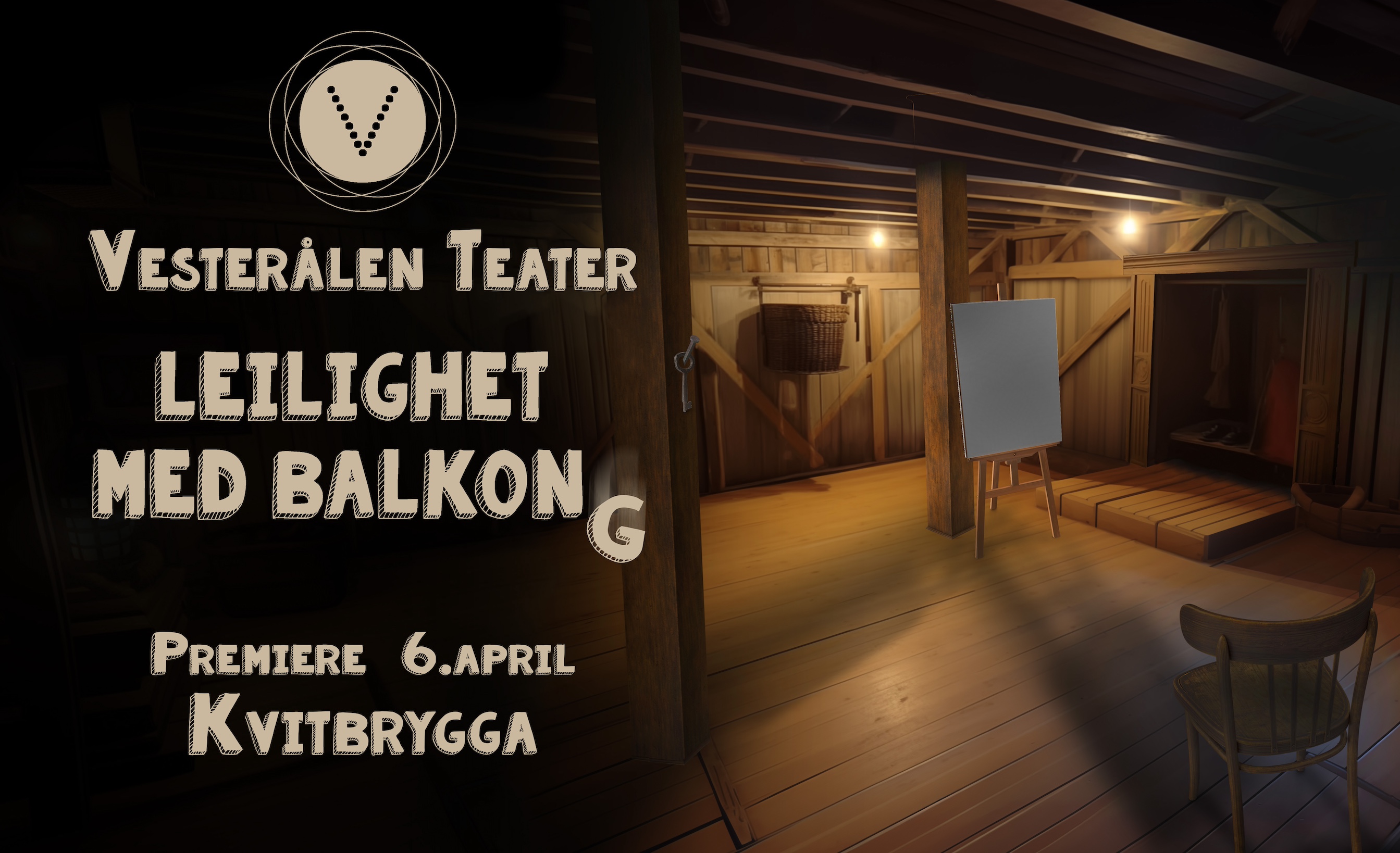 Leilighet med balkong