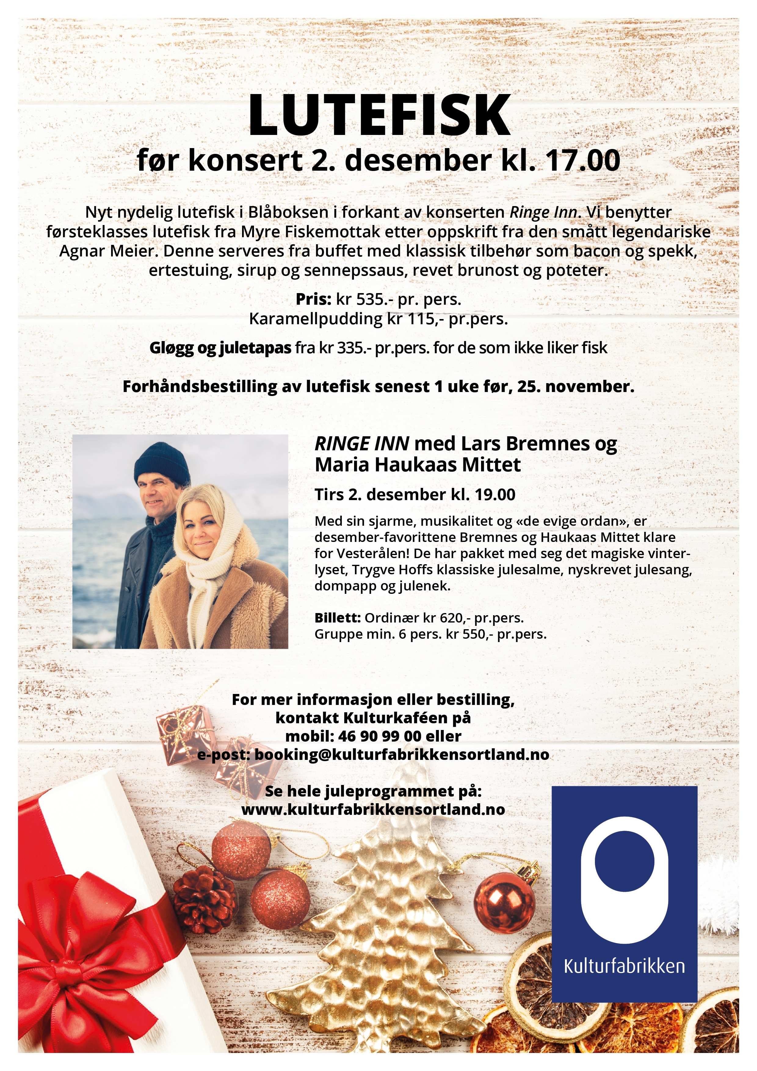 Lutefisk før konsert