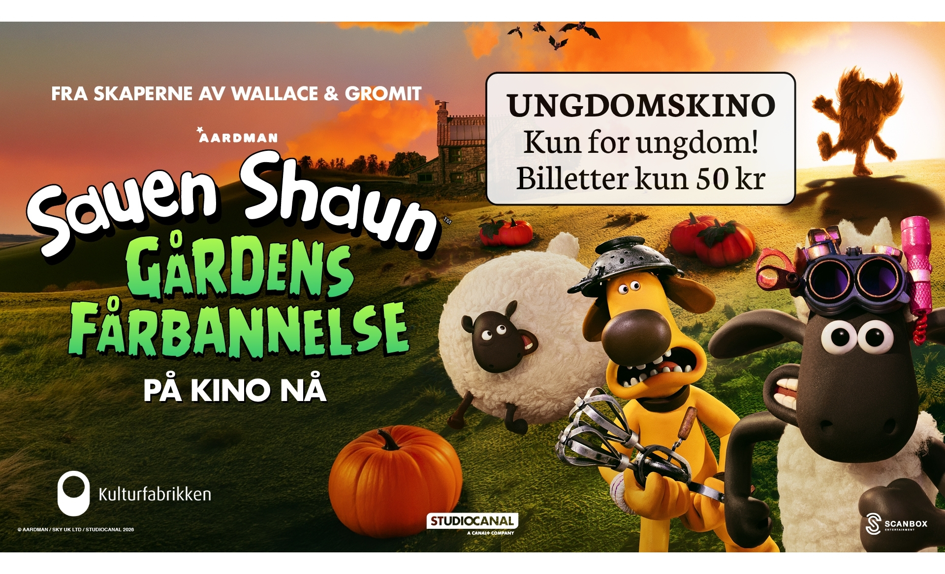 UNGDOMSKINO: Sauen Shaun – Gårdens fårbannelse