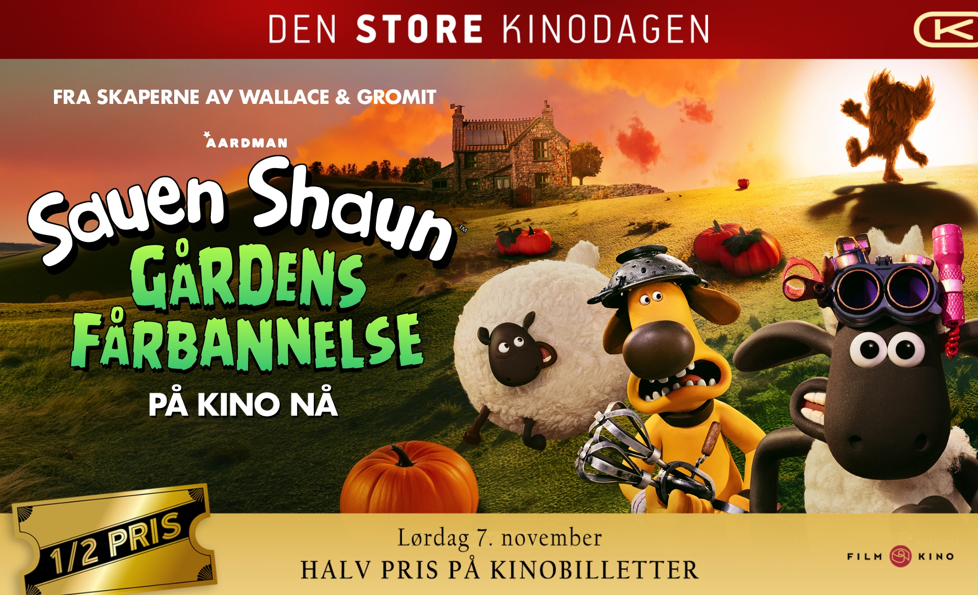 DEN STORE KINODAGEN: Sauen Shaun – Gårdens fårbannelse